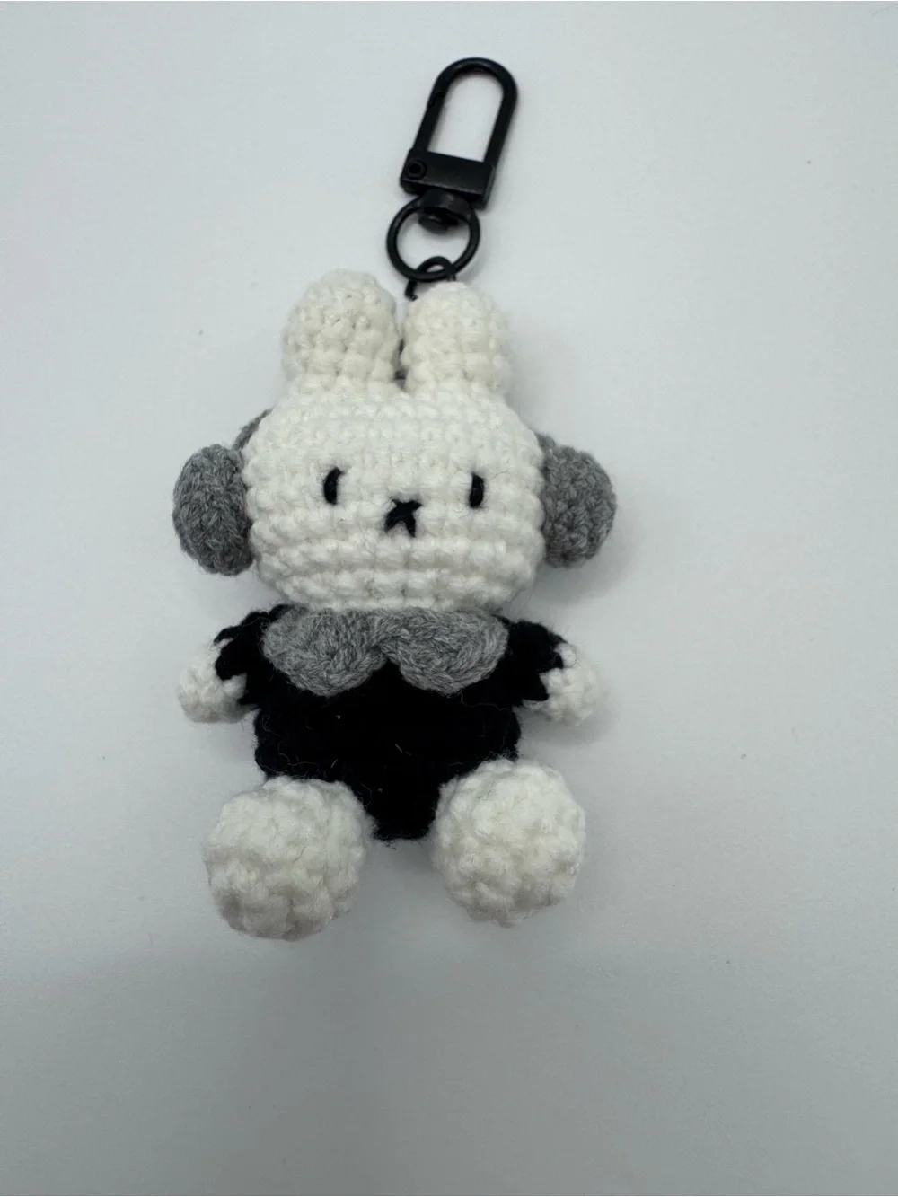 2 for $20 Item, Cute Crocheted Bunny Bag Charm/keychain with Earmuffs/headphones